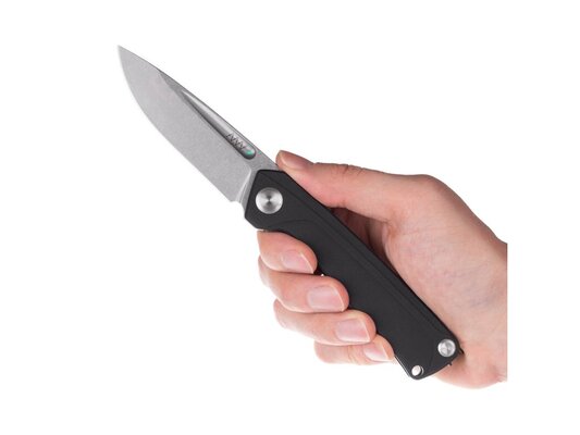 ANV Knives ANVZ200-006 Z200 Sleipner Plain Edge Liner Lock G10 Black - KNIFESTOCK