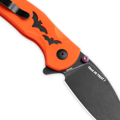 Kizer Halloween Special Button Liner Lock Mini Grouper Azo Nitro V G10 V3669A4 - KNIFESTOCK