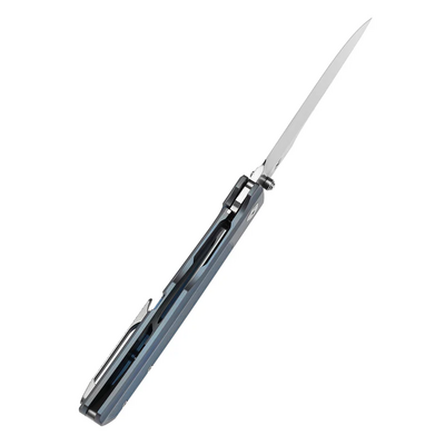 Kansept knives Bison Satin CPM S35VN Blå Anodiserad Titan med Frag Mönster K1 - KNIFESTOCK