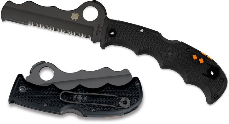 Spyderco Assist Lightweight Black Black Blade/Carbide Tip C79PSBBK - KNIFESTOCK