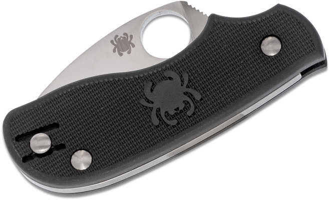 Spyderco Squeak Lightweight Black Slip Joint C154PBK - KNIFESTOCK