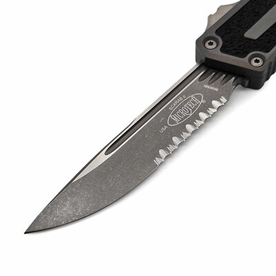 Microtech Scarab® II S/E Gen III Natural Clear Apocalyptic® Parcialmente Serrilhada 127 - KNIFESTOCK