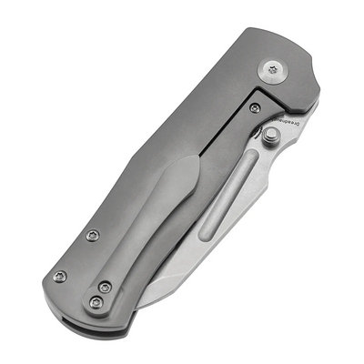 Kansept Dreadnaught Stonewashed CPM S35VN, Stonewashed Ti - KNIFESTOCK