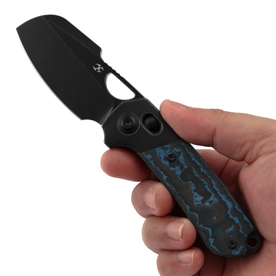 Kansept Nahual Blackwash Magnacut,Blackwash Ti, Arctic Storm  Fatcarbon K2125V4 - KNIFESTOCK