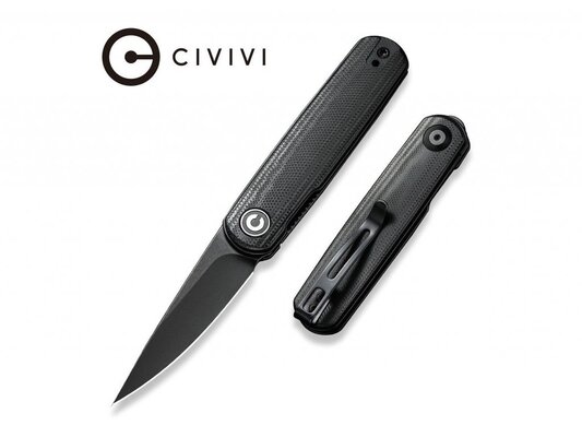 CIVIVI Lumi Zwart Stonewashed/Zwart G10 C20024-4 - KNIFESTOCK