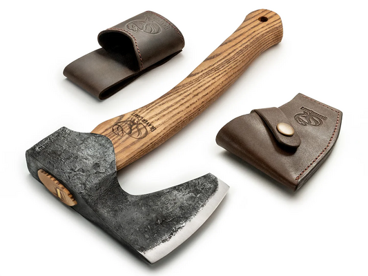 Beavercraft Compact Long-Bearded Bushcraft Hatchet AX6 - KNIFESTOCK
