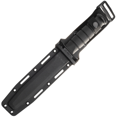 KA-BAR Black Fixed Blade Utility Knife Kydex Sheath, serrated edge 1214 - KNIFESTOCK