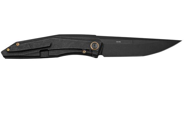 We Knife Cybernetic Black Titanium Handle WE22033-1 - KNIFESTOCK