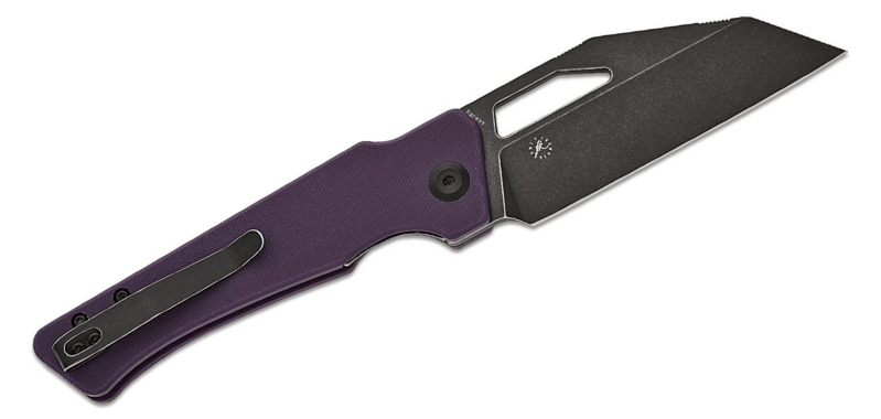 Kansept Egress Black Stonewashed 14C28N, Purple G10 T1033A3 - KNIFESTOCK