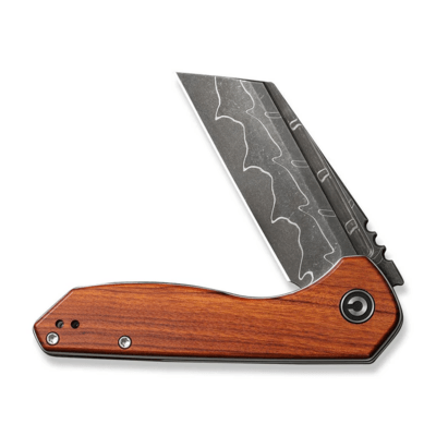 CIVIVI ExOne Guibourtia Wood HandleDamascus BladeLiner Lock C23036-DS1 - KNIFESTOCK