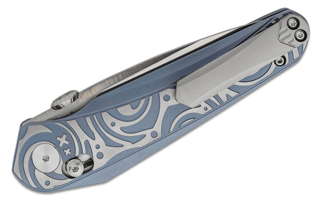 Bestech MOTHUS M390, Satin, Titanium, Blue BT2206A - KNIFESTOCK