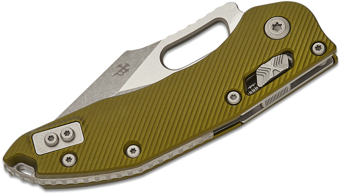 Microtech Stitch - RAM-LOK™ S/E Fluted OD Green Apocalyptic® Partial Serrated 169RL-11APFLOD - KNIFESTOCK