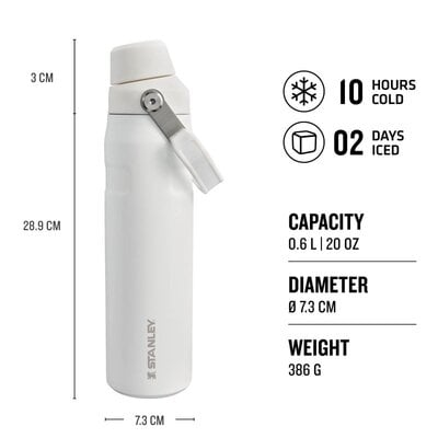 STANLEY The Aerolight™ IceFlow™ Water Bottle Fast Flow 0.6L / 20oz Frost 10-12515-002 - KNIFESTOCK