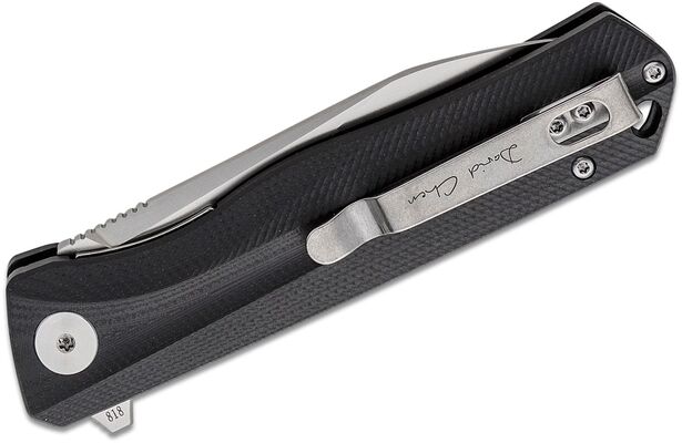 Petrified Fish PF818 Forward Satin D2 Black G10 PF818DS - KNIFESTOCK