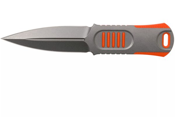 WE Oss Dagger Knife Stonewashed CPM-20CV Fixed Blade With Orange G10 Inlay 2017B - KNIFESTOCK