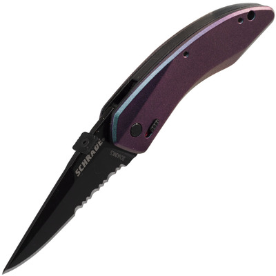 Schrade M.A.G.I.C. Mini &quot;Land Shark&quot; Cu Asistență Folder Tech cu Schimbare de Culoare, Lamă din Oțel - KNIFESTOCK