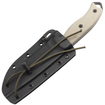 ESEE Knives ESEE-5S-E Combo Edge, Tan Micarta Handles, Black Kydex Sheath - KNIFESTOCK