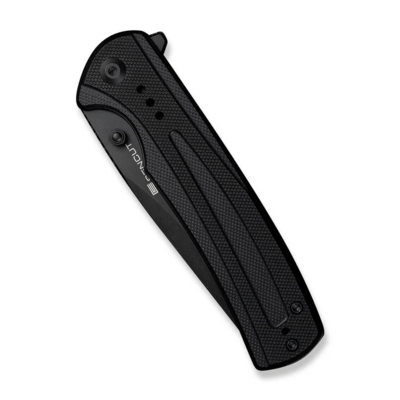 Regnator Black G10 HandleBlack 9Cr18MoV BladeLiner Lock - KNIFESTOCK