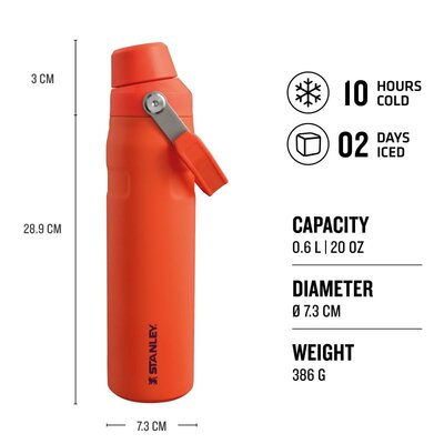 STANLEY The Aerolight™ IceFlow™ Water Bottle Fast Flow 0.6L / 20oz Tigerlily 10-12515-003 - KNIFESTOCK