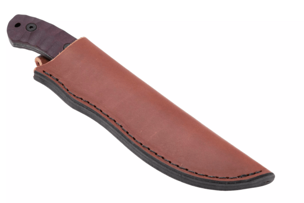 ESEE Knives ESEE JAMES GIBSON 5 NESSMUK, manches en Micarta Linen sculpté bordeaux - KNIFESTOCK