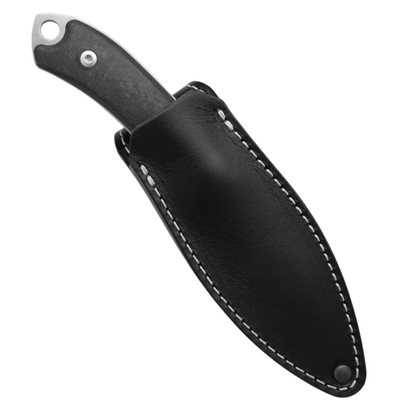 MKM POCKET TANGO 4 - MUK Satin Fixed bld, MARBLE CARBON FIBER  MK PT4-CF - KNIFESTOCK