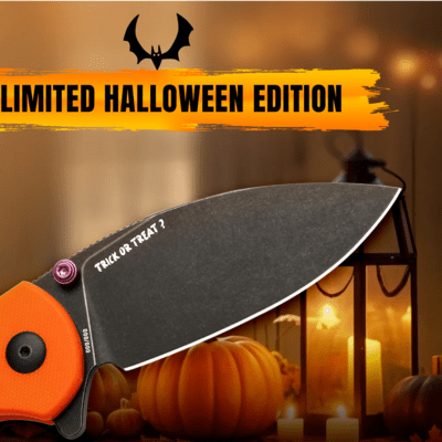 Kizer Halloween Special Button Liner Lock Mini Grouper Azo Nitro V G10 V3669A4 - KNIFESTOCK