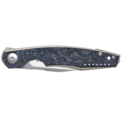 Viper BELONE Satin M390, titanium  Dark Blue Matter Carbon Fiber V5970TIFCB - KNIFESTOCK