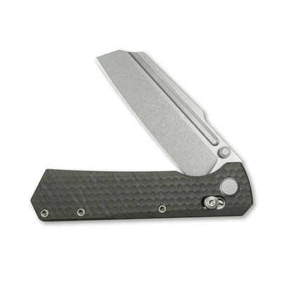 GEO Knife Noxiz SW M390 Blade Tiger Stripe Pattern Flamed Ti - KNIFESTOCK