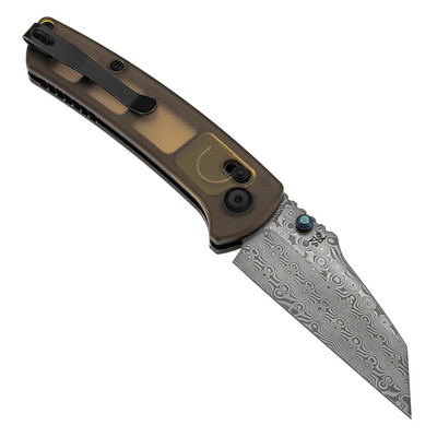 Kansept Main Street Damascus, Amber PEI/Ultem T1015V12 - KNIFESTOCK