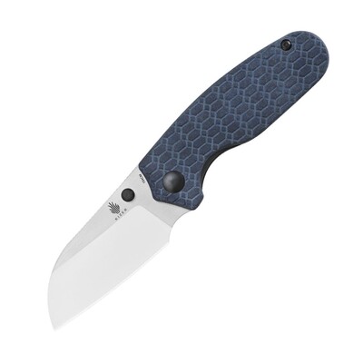 KIZER Azo Towser S Liner Lock Knife Blue Richlite V3593SC1 - KNIFESTOCK