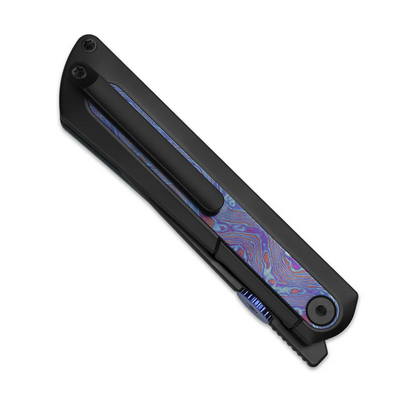 Kizer Quoll S45VN, Satin Brushed, Ti&amp;Titanium Damascus Ki3733A3 - KNIFESTOCK