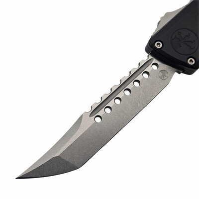 Microtech COMBAT TROODON GEN III HELLHOUND STONEWASH STANDARD BLACK 1219-10S - KNIFESTOCK