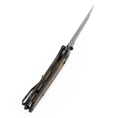 Kansept Main Street Damascus, Amber PEI/Ultem T1015V12 - KNIFESTOCK