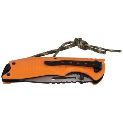 CJH Einhandmesser, orange/Paracord - KNIFESTOCK