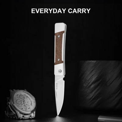 Kizer Little Grand Jonathan Styles Nitro-V Aluminum &amp; Mkuruti Wood V2670A1 - KNIFESTOCK