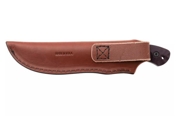 ESEE Knives ESEE JAMES GIBSON 5 NESSMUK, manches en Micarta Linen sculpté bordeaux - KNIFESTOCK