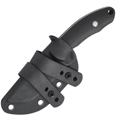 CJRB Mutt Schwarz, G10 - J1958-BK - KNIFESTOCK