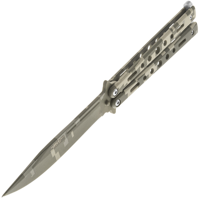 JKR BUTTERFLY KNIFE BLADE 10cm Desert Camo JKR721 - KNIFESTOCK