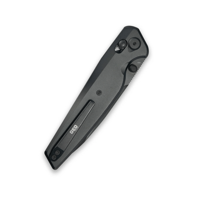 GEO Knife FANTASM Black DLC M390 Blade Black Ti - KNIFESTOCK