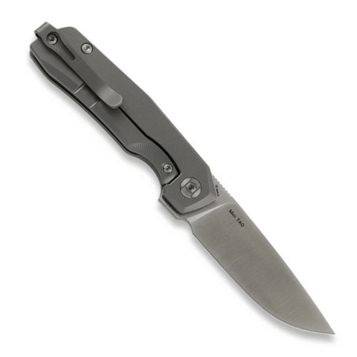 Kunwu Mini TAO Elmax Satin Titanium Gray K703S-2 - KNIFESTOCK