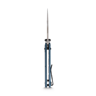 Vosteed Vombat M390 Stonewash Aluminum Steel Blue A4108 - KNIFESTOCK