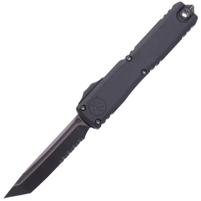 Microtech ULTRATECH ZBP T/E SHADOW DLC PARTIAL SERRATED DLC HARDWARE 1123-2DLCTS - KNIFESTOCK