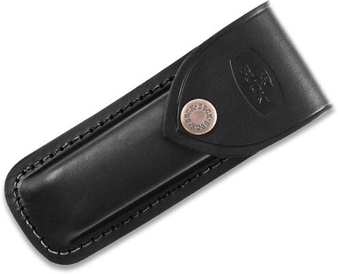 BUCK 110 Hunter Lockback, Ébenfa Markolat, Bőr Tok BU110 - KNIFESTOCK