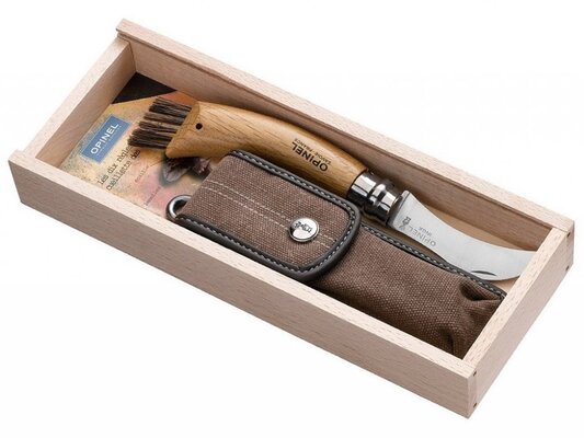 Opinel N08 inox chêne set champignon 001334 - KNIFESTOCK
