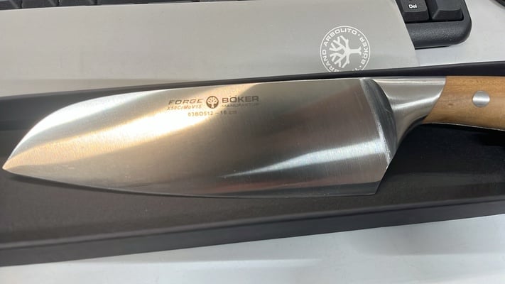 BÖKER FORGE WOOD SANTOKU nůž 16 cm 03BO512 dřevo - KNIFESTOCK