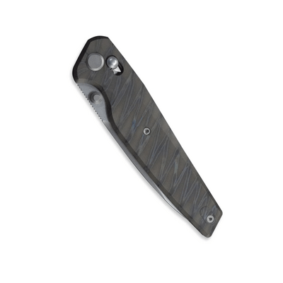 GEO Knife FANTASM SW M390 Blade Tiger Stripe Pattern Flamed Ti - KNIFESTOCK