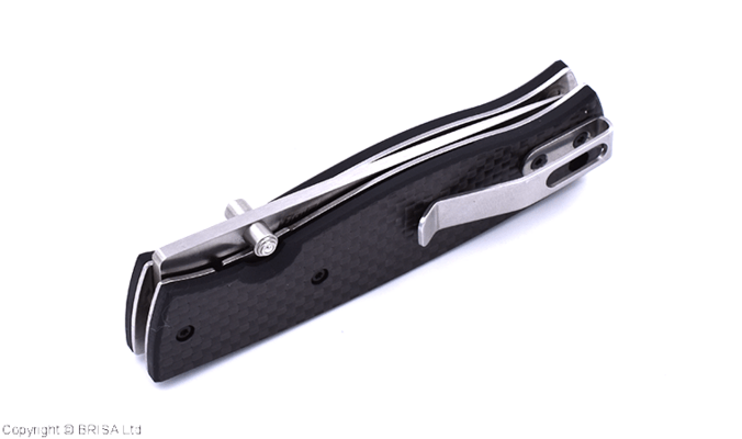 Brisa Birk 75-Carbon fiber CPM S30V Flat Liner lock BRS-2601 - KNIFESTOCK