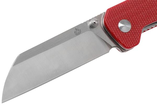 QSP Knife Penguin, Satin D2 Blade, Red Micarta Handle QS130-D - KNIFESTOCK