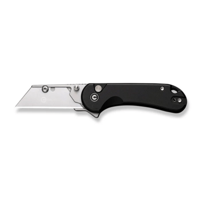 CIVIVI Elementum Utility Black Aluminum Handle Stonewashed S/S Blade Holder Plain - KNIFESTOCK