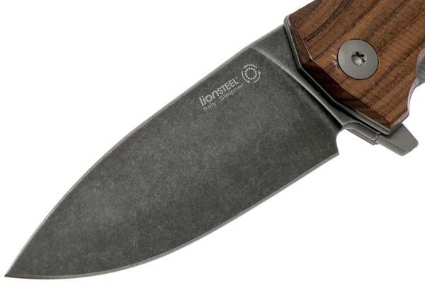 Lionsteel Liner Lock Sleipner Blade PVD+SW blade, SANTOS WOOD handle, IKBS KUR BST - KNIFESTOCK